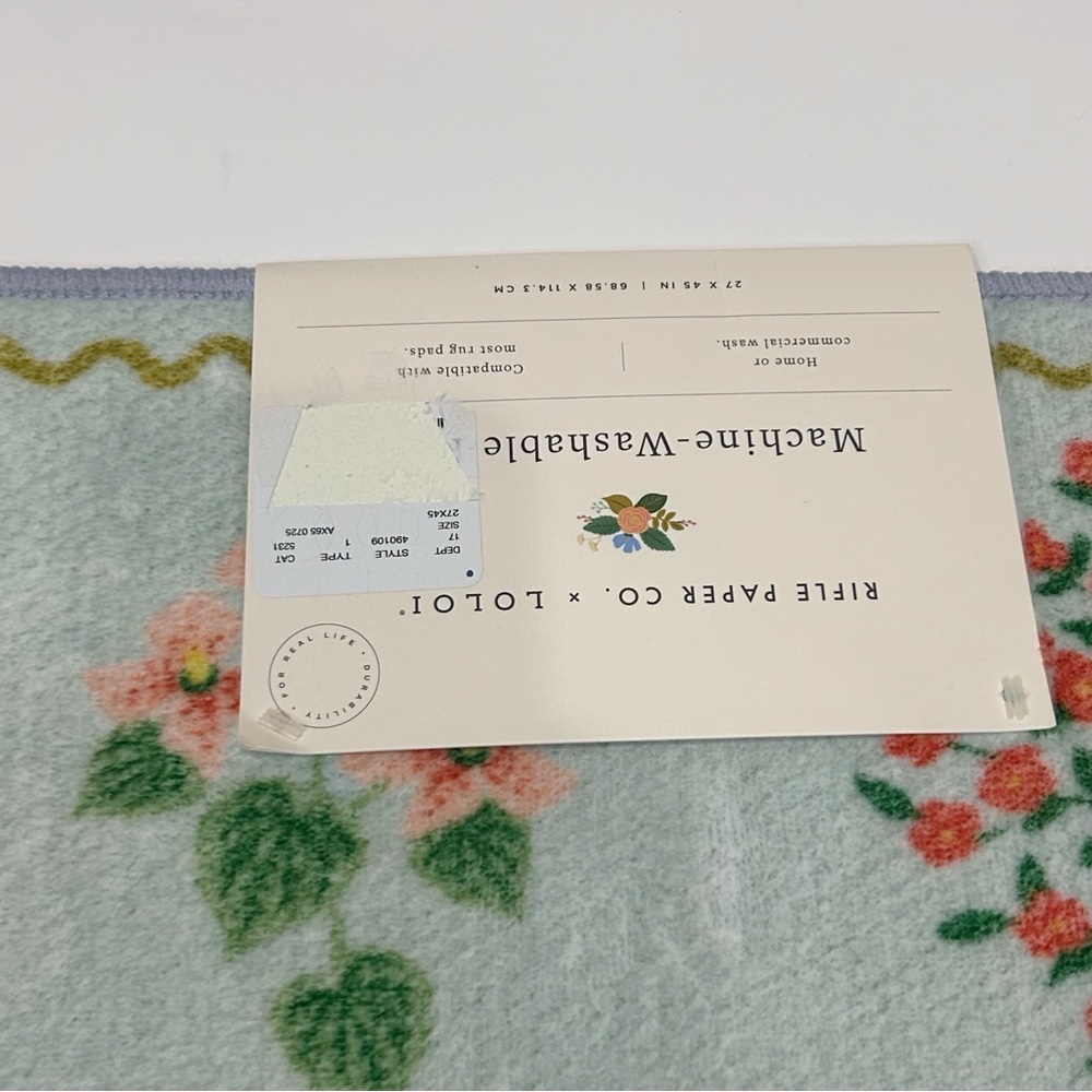 Rifle Paper Co. Washable Rug - Picture 4 of 6